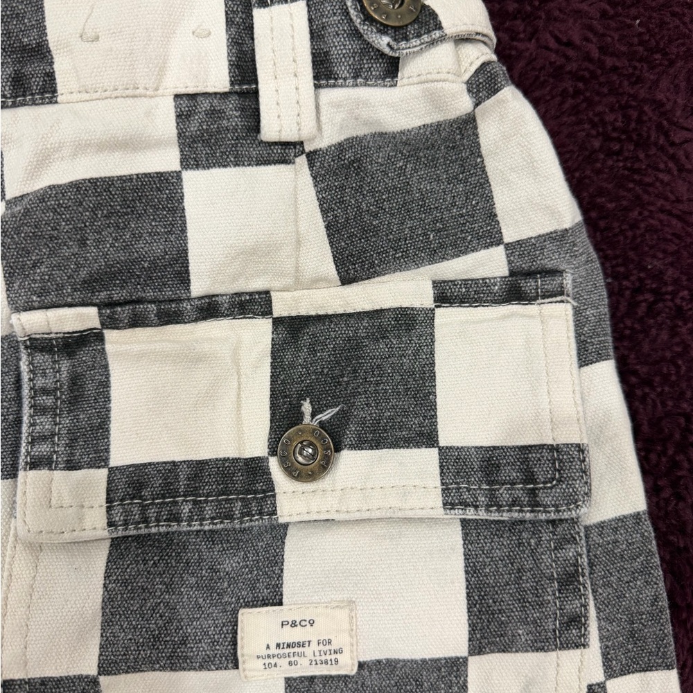 P&Co Service Fatigue Pants - Faded Checkerboard - Picture 6 of 7